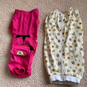 Two recovery suits for dog